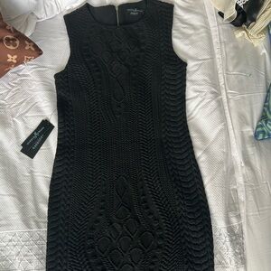 Elegant Black Knit Dress